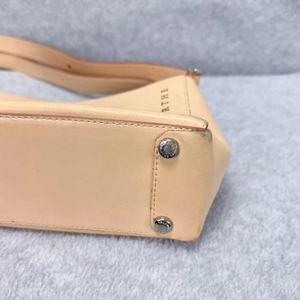 Lamarthe Shoulder Bag Womens Small Tan Leather Baguette Vintage - Picture 12 of 16